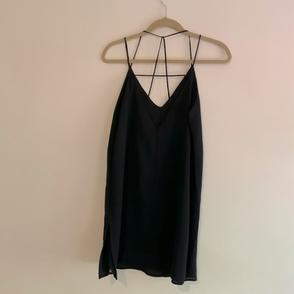 forever 21 black strappy mini dress - Picture 2 of 4
